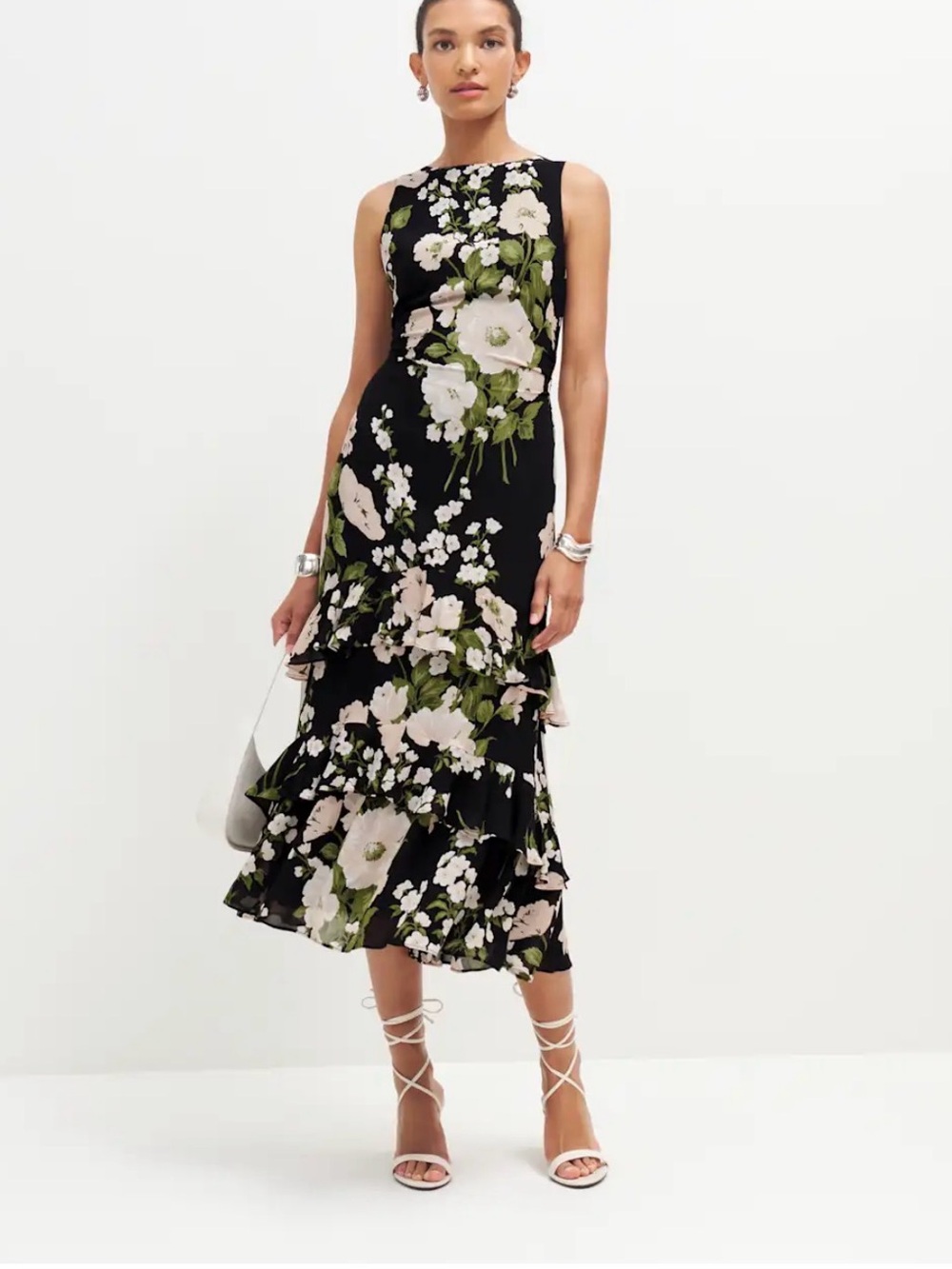 Reformation Magnus Dress Raven - Size 12